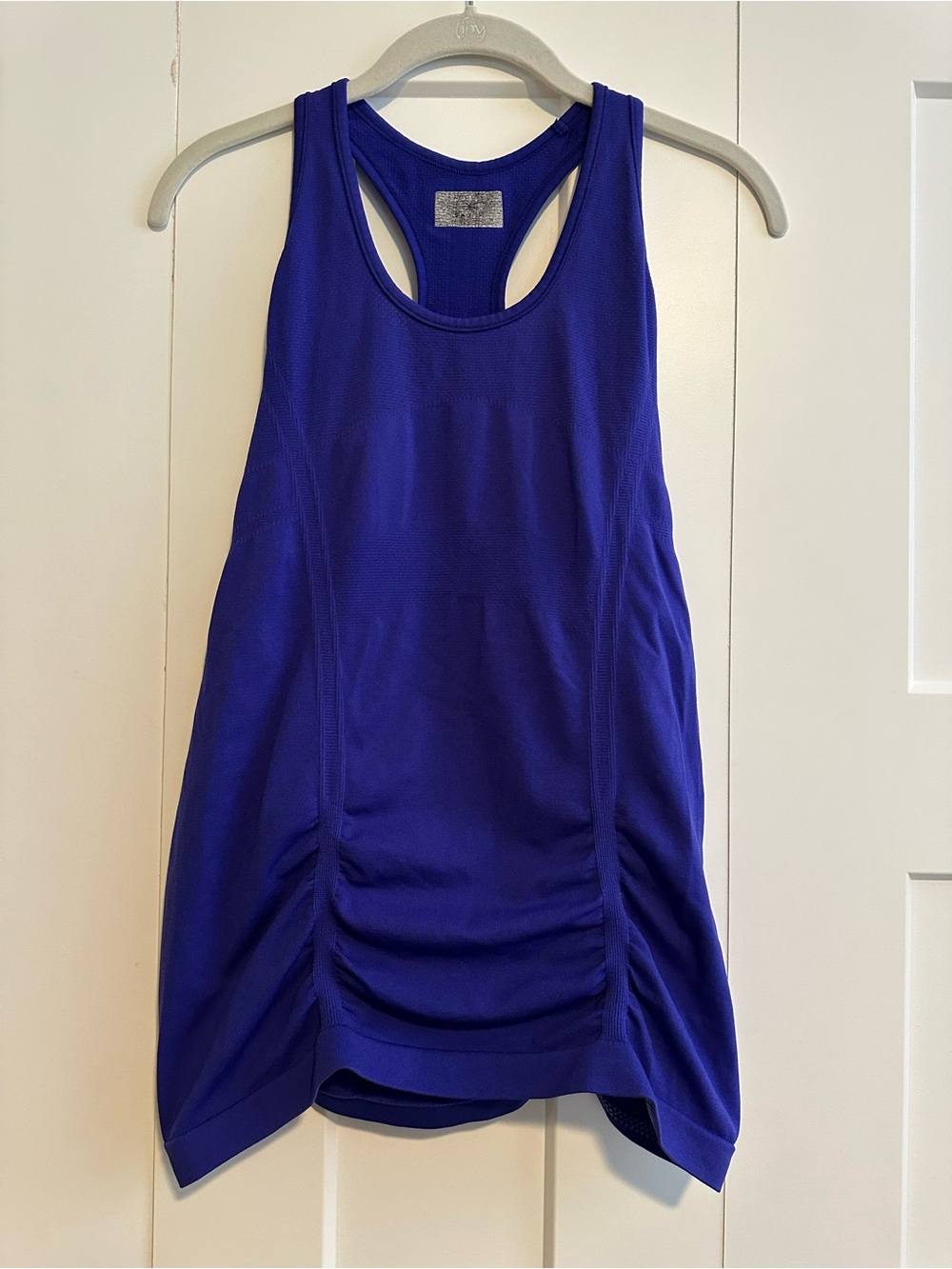 Athleta Royal Blue Racerback Ruched Tank Top